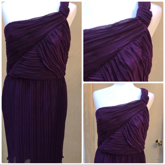 Nine West Dresses & Skirts - One Shoulder Deep Purple knee length